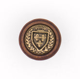 Knoop met Schild Ontwerp - 15 mm met Gouden Accent Knopen KNP00194